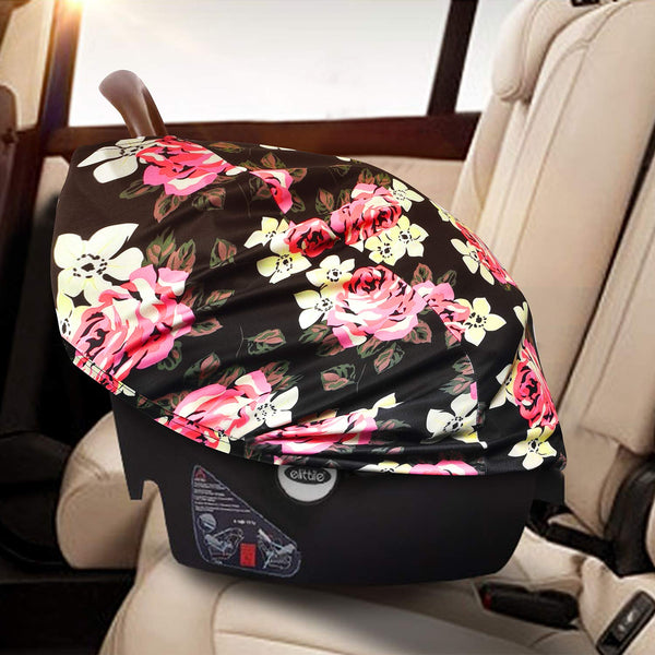 Aokur Baby Car Seat Canopy Cover, Nursing Cover for Breastfeeding, Soft Breathable Infant Stroller Covers