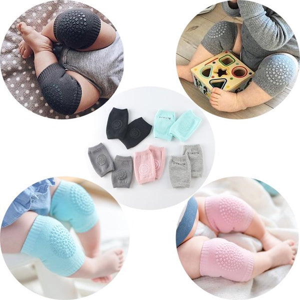 Baby Knee Pads for Crawling – 5 Pairs Anti-Slip Unisex Toddlers Kneepads Protector, Adjustable Elastic Leg Warmers