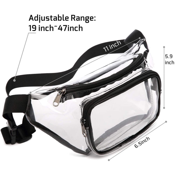 Aokur Clear Sling Bag, Stadium Approved Crossbody Backpack, Adjustable PVC Chest Bag, Waterproof Transparent Casual Bag for Travel and Gym